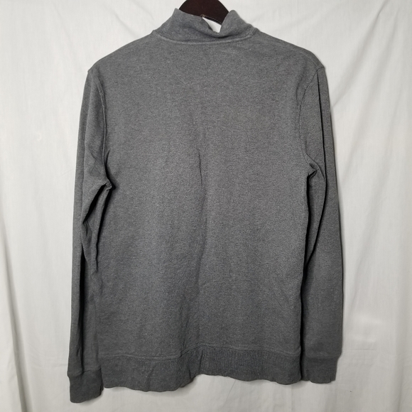 THOMAS PARKER 1/4 zip front pocket grey sweater M - Picture 2 of 6